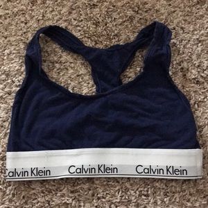 Calvin Klein Sports Bra/Bralette Navy Size Small